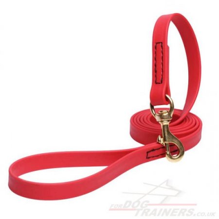 Red Dog Lead with Handle New Extra Strong Biothane
