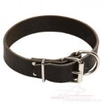 Strong Leather Big Dog Collar For Large Dog 1.5" Wide