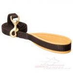 Nylon Dog Lead with Soft Nappa Padded Handle UK Bestseller