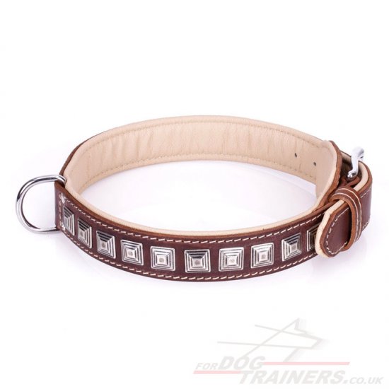 Chic Leather Dog Collar