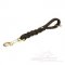 Leather Pull Tab Dog Leash for Middle and Large Breeds 0.5" Wide