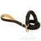Designer Dog Lead Leather Chain Braided with Soft Handle