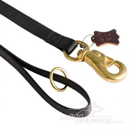 Heavy Duty Police Dog Tracking Lead with Strong Brass Snap Hook