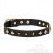 Handmade Designer Dog Collar "Golden Star"