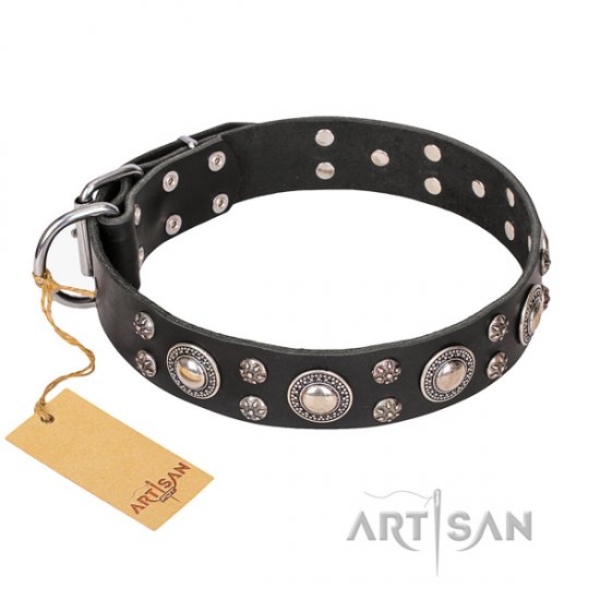 Pretty Dog Collar with Studs "Vintage Necklace" FDT Artisan