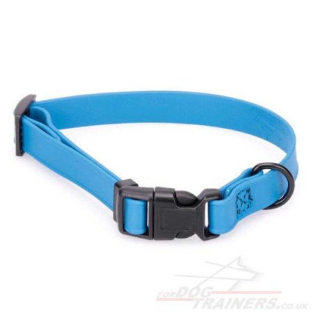 0.6"/1.5cm Wide Biothane Dog Collar Quick Release Adjustable for Puppies & Small Dogs