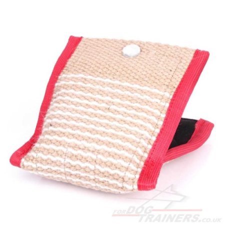 Jute Dog Training Bite Wedge with a Hard Inner Handle