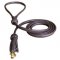 French Bulldog Walking Dog Lead | Round Leather Dog Lead