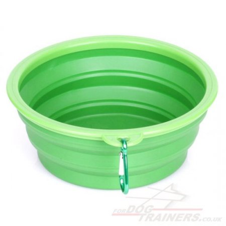 3-Sized Portable Collapsible Dog Bowl for Walks and Travel