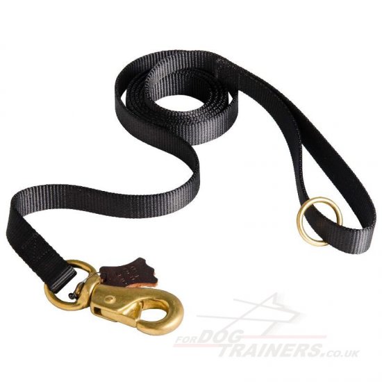 Heavy Duty Police Dog Tracking Lead with Strong Brass Snap Hook