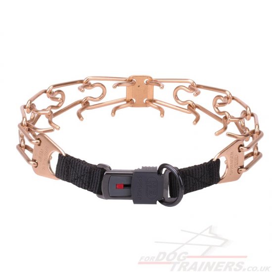 HERM SPRENGER Curogan Dog Collar 4 mm Wire + Click Lock Buckle