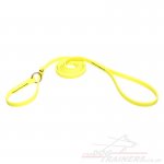 Neon Yellow Biothane Dog Collar and Lead Combo Super Strong & Comfy!_1