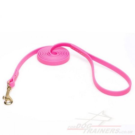 Neon Pink Bright and Super Strong Biothane Dog Lead