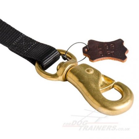 Heavy Duty Police Dog Tracking Lead with Strong Brass Snap Hook