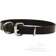 Wide Leather Dog Collars UK