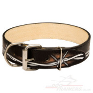 luxury leather dog collars