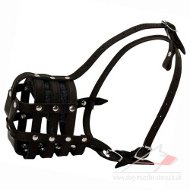 Leather Dog Muzzle UK Best | Leather Muzzle for Dogs Walking