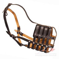 Comfortable Royal Nappa Leather Dog Muzzle with Soft Lining Comfortable Royal Nappa Leather Dog Muzzle with Soft Lining