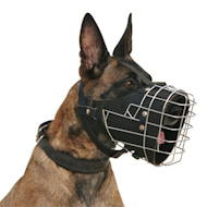 Wire Dog Muzzle for Malinois | Padded Dog Muzzle for K9 Dogs Wire Dog Muzzle for Malinois | Padded Dog Muzzle for K9 Dogs