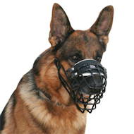 German Shepherd Muzzle for Training in Winter | GSD Muzzle