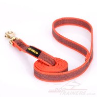 New! Comfortable Blaze Orange Dog Leash UK For Dog Walking