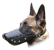 Leather Dog Muzzle for Malinois and Similar Dogs Leather Dog Muzzle for Malinois and Similar Dogs