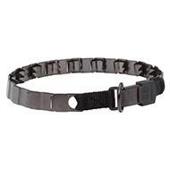 Strong and Big Dog Training Collar Matt Black Steel