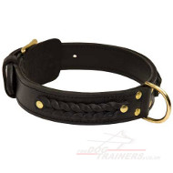 Braided Dog Collar for Large Dog | Leather Dog Collar Bestseller