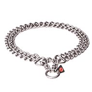 Best Metal Dog Collar "Double Chain" 3/4 inch (20 mm)