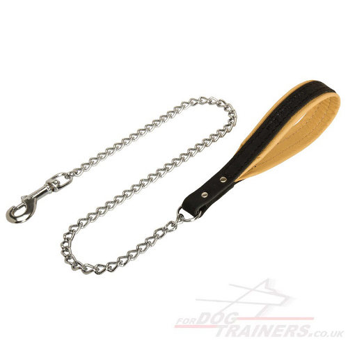Herm Sprenger Dog Chain Lead with Handle