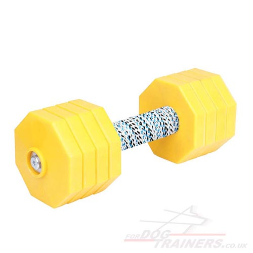 Yellow Dumbbells for dog training online