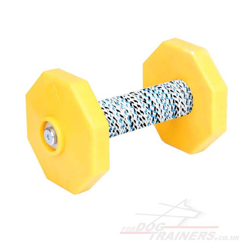 yellow dumbbells for dog training online