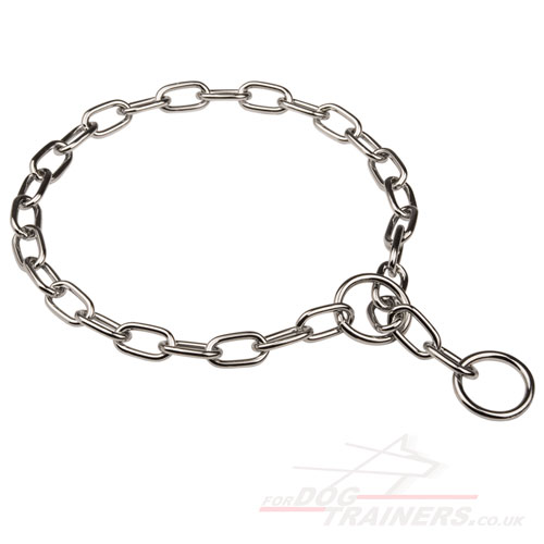 fur saver choke chain collar