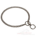 choke chain collar for dogs chrome