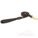 Reliable leather dog leash