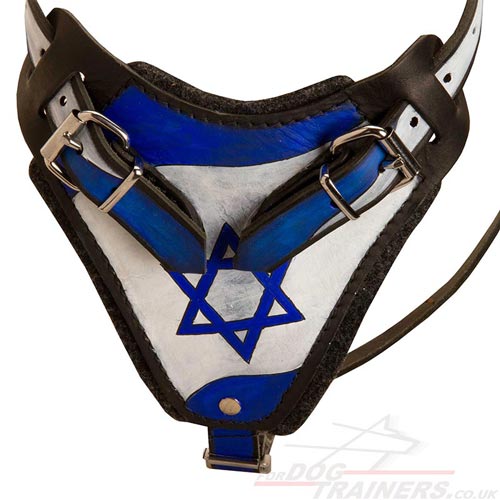 Padded Leather Dog Harness