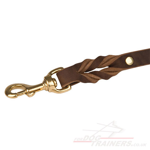 Leather Police Dog Lead UK