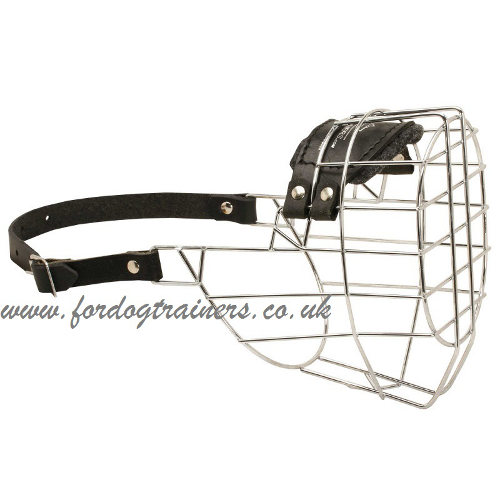 Big Basket Dog Muzzle for American Bulldog Dog Breed Size