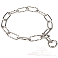 Chrome-Plated Fur Saver Choke Chain UK Bestseller 4 mm Wire