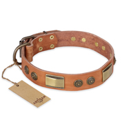 Natural Leather Collar for Big Dogs "Lost Desert" FDT Artisan Natural Leather Collar for Big Dogs "Lost Desert" FDT Artisan