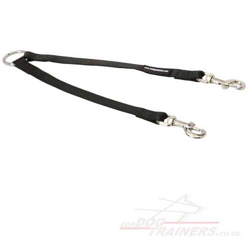 Walking 2 Dogs Double Dog Leash - Click Image to Close