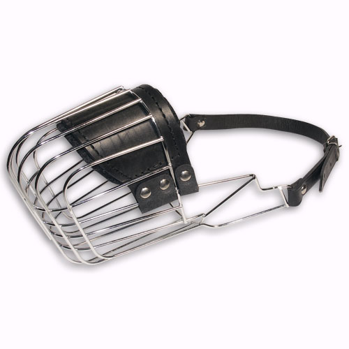 Wire basket dog muzzle