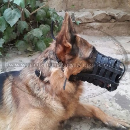 Strong and Soft Leather Dog Muzzle UK Bestseller