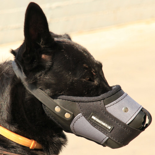 Plastic Basket Muzzle for German Shepherd | Best Dog Muzzle K9