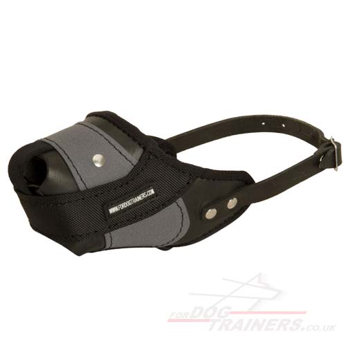 Light Black Plastic Dog Muzzle for Strong Protection