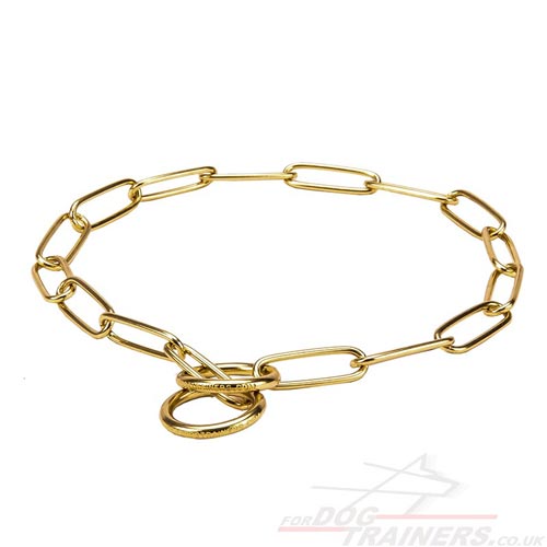 Long Links Brass Fur Saver Collar 3 mm Gauge