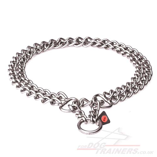Best Metal Dog Collar "Double Chain" 3/4 inch (20 mm)