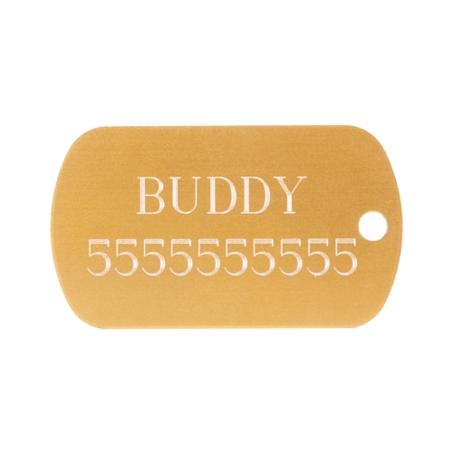 ID Dog Tag Name Plate with Custom Engraving