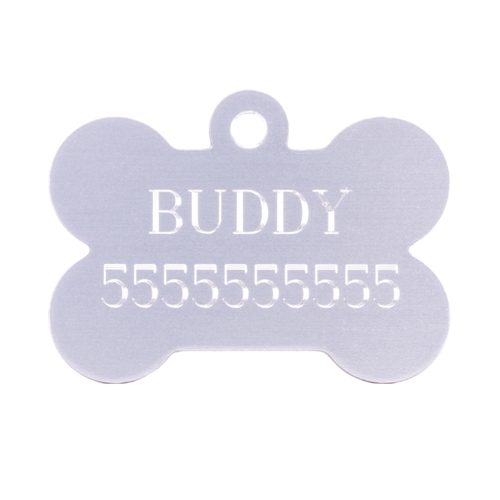 NEW! Personally Engraved Dog Bone Tag in 5 Colors