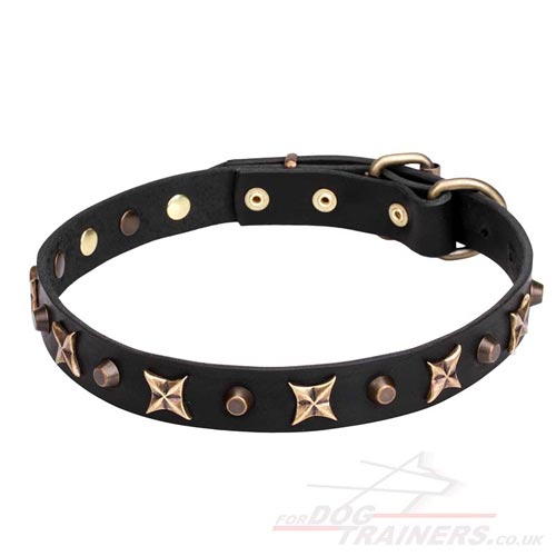 Great Leather Dog Collar 1 inch (25 mm)